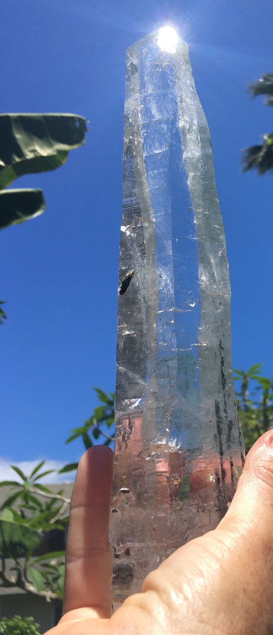 lemurian quartz crystal