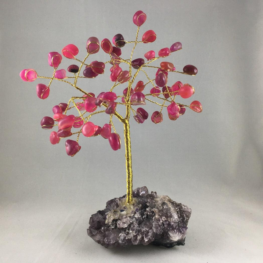 LARGE WIRE GEMSTONE TREES – Crystals & Gems Gallery