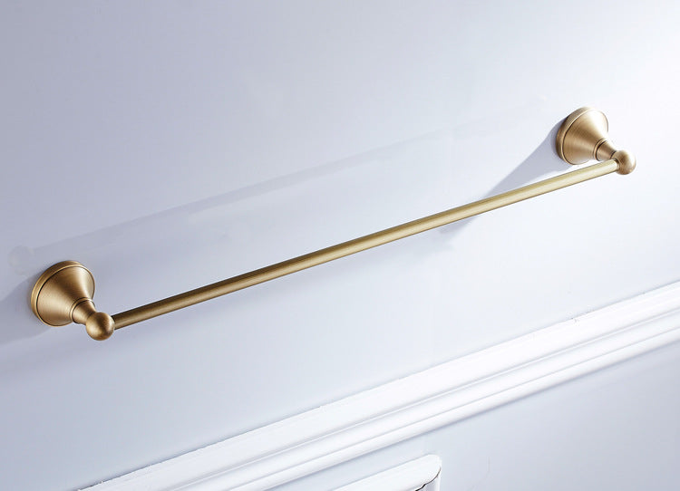 Antique Brass Single Towel Rail 20184 Tic Bathrooms