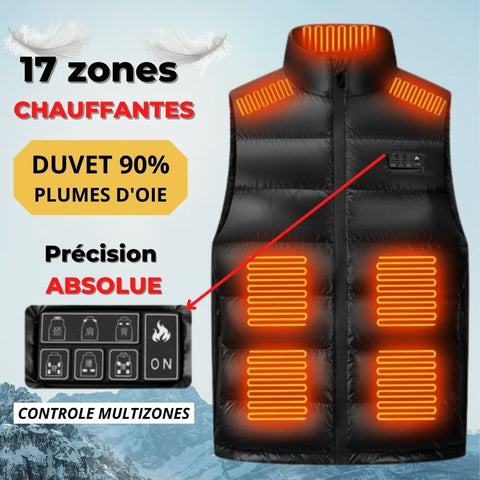 Sirius heated down jacket 17 heated zones carbon fiber USB