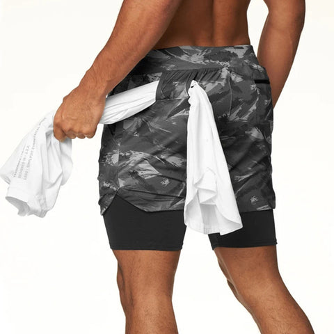 Sports 2-in-1 sports with quick drying for men