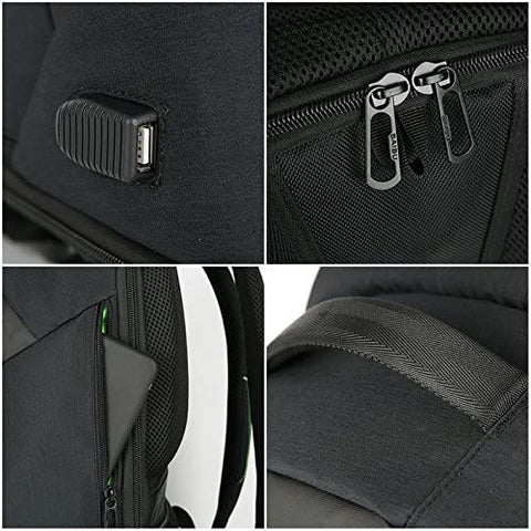 Large Anti-Theft Backpack with Usb Charging Port and Powerbank