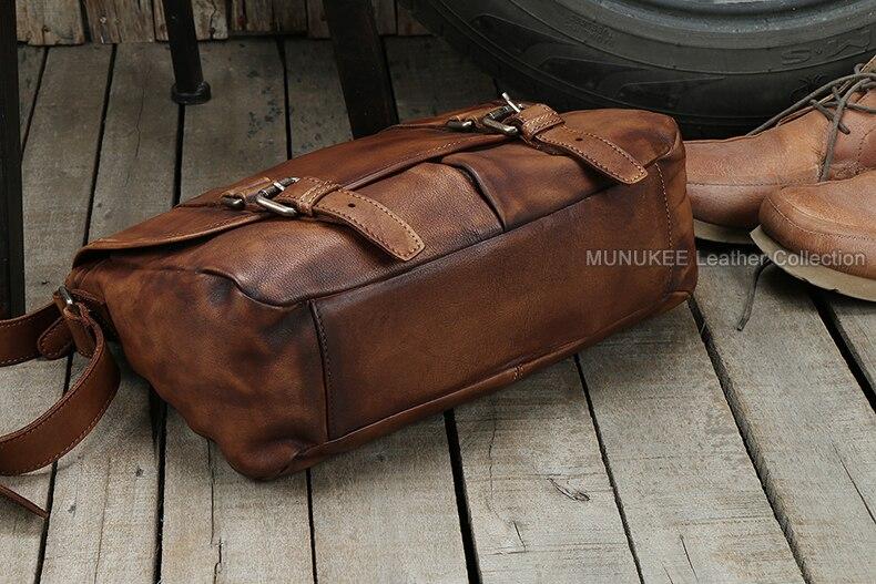 Vintage Men's Leather Crossbody Bag