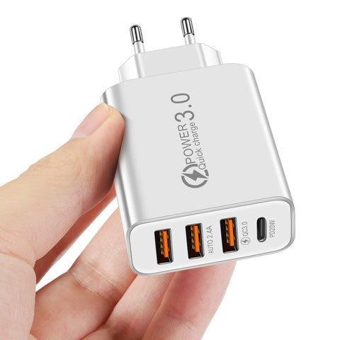 Universal 3 Usb Type-c Fast Charger For Phone
