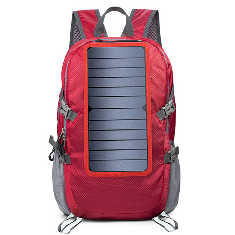 Foldable Solar Backpack With Retractable Panel