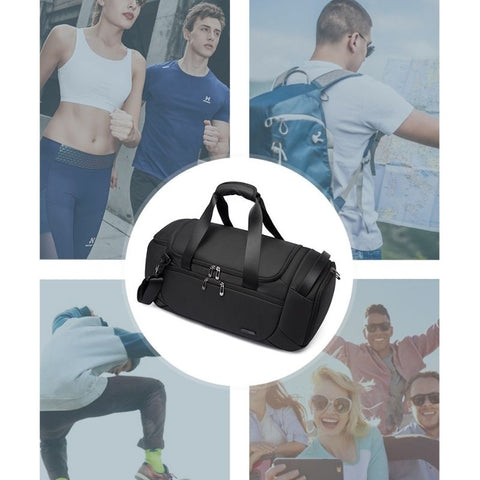 Multifunction men's sports bag for fitness and travel