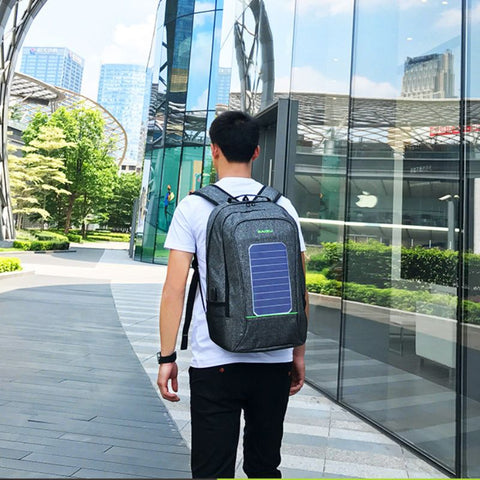 Waterproof Solar Backpack For Men