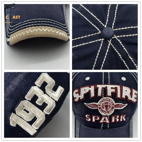 Vintage Baseball Snapback Cap - Spitfire