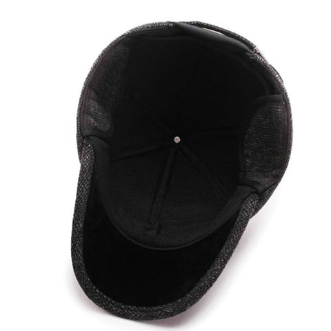 Winter knitted wool baseball cap