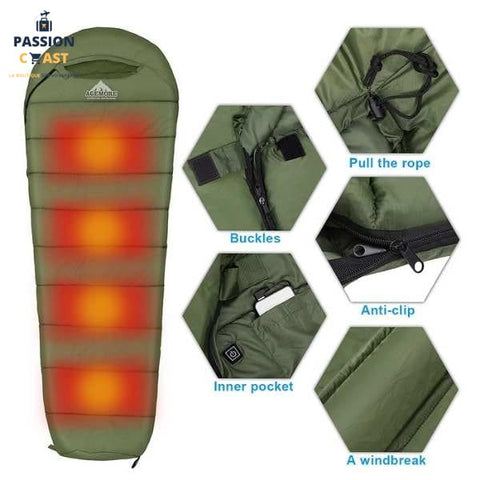 sarcophagus heated sleeping bag