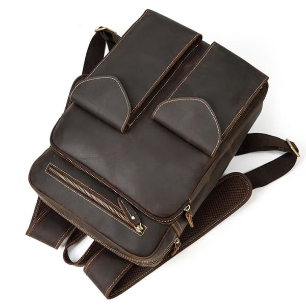 Premium Full Grain Leather Backpacks - Business Field -