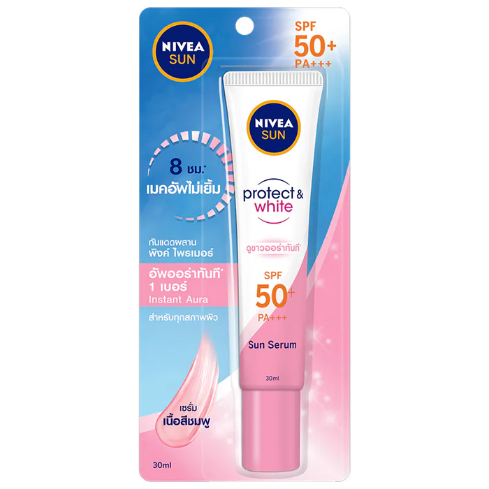 nivea sun face serum instant aura