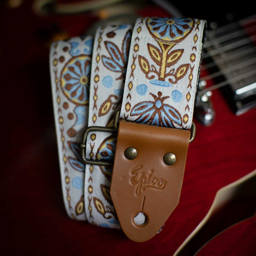 White Trees on Green Guitar Strap-deer Elk Moose Forest Guitar Strap-pine  Tree Guitar Strap-double Padded Fits Electric Base and Acoustic 