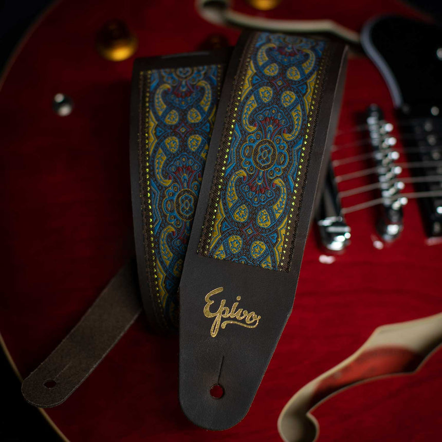 Blue Oyster Leather Guitar Strap – Epivo