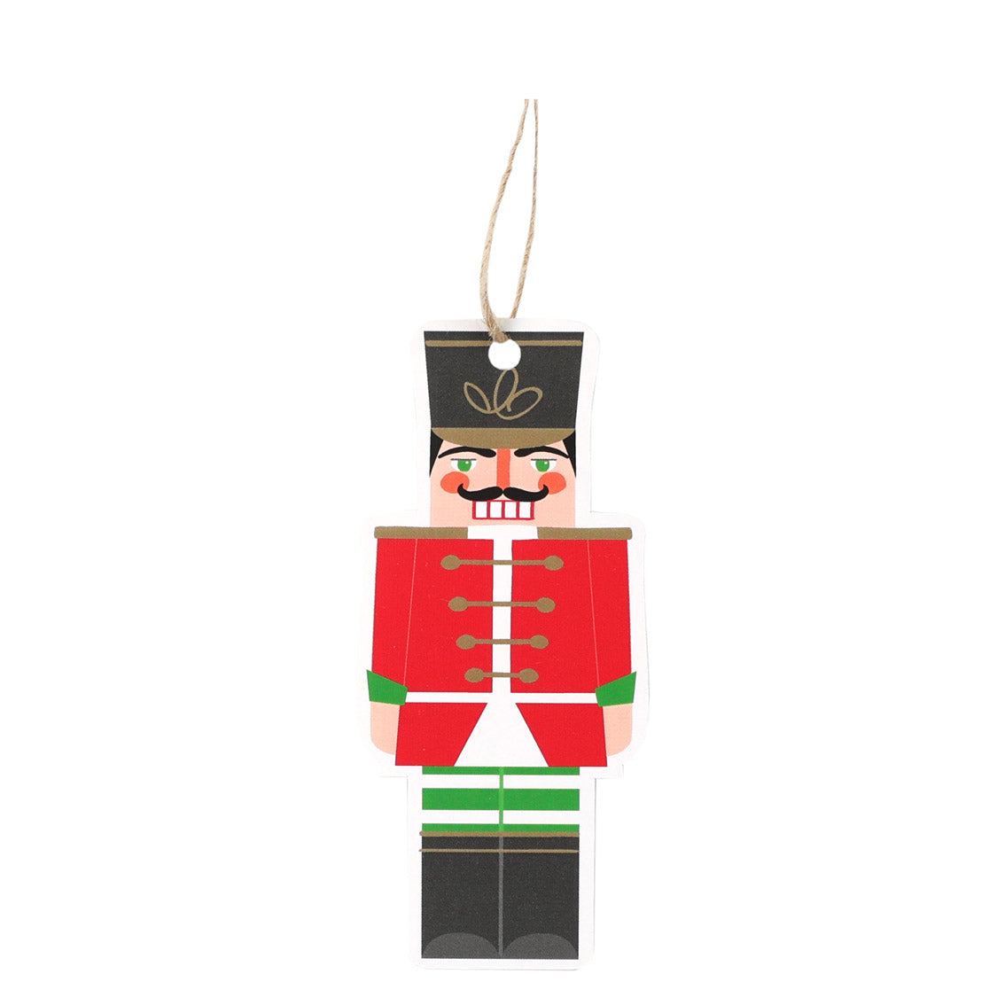 Nutcracker Red Christmas Gift Tags - 8 Pack