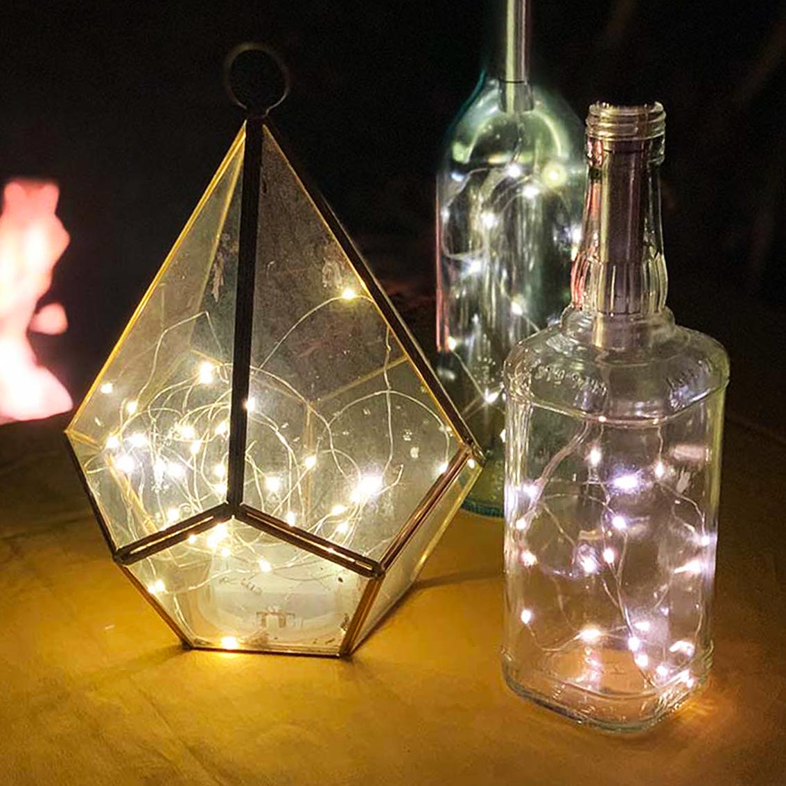 Luxe Gold Bottle Light