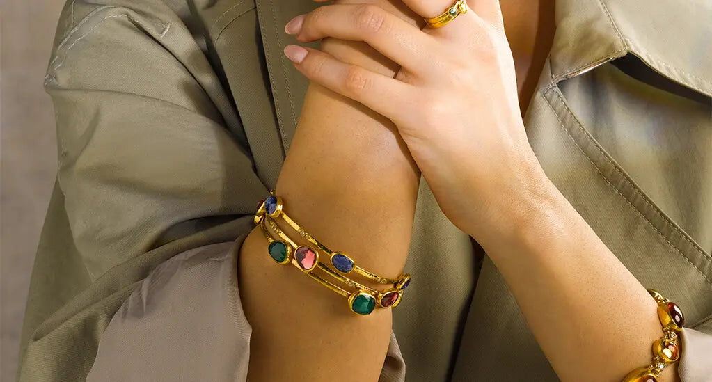 The Gold Bracelet Stack