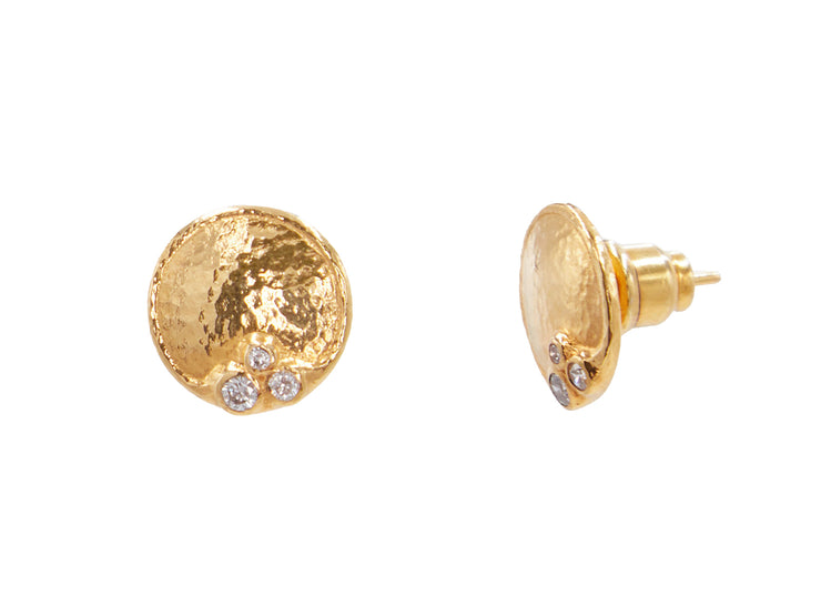 24 karat gold earrings studs