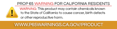 Prop 65 Warning for California Residents