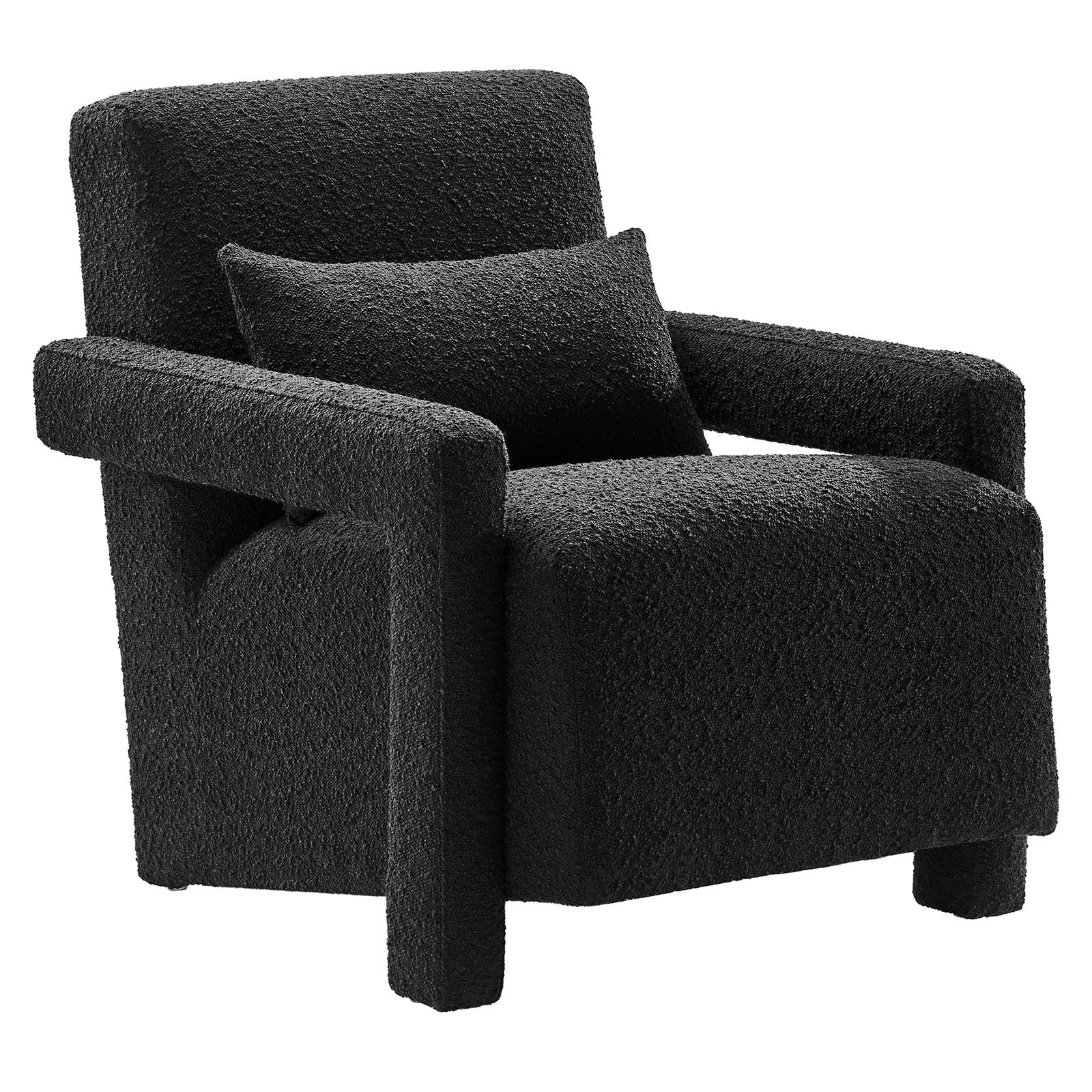 Mirage Boucle Upholstered Armchair By Modway - EEI-6475 - Black