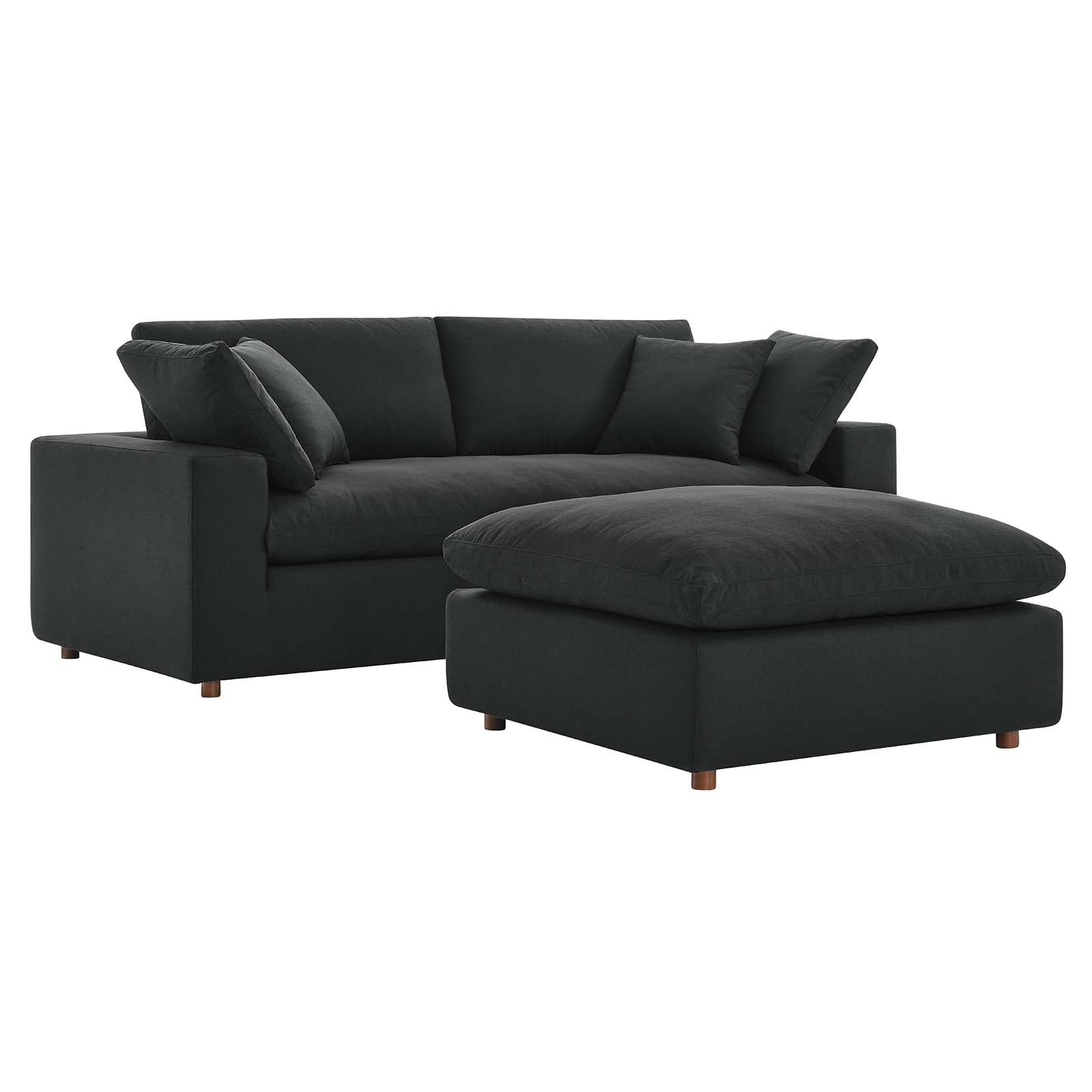 Commix Down Filled Overstuffed Sectional Sofa By Modway - EEI-6510 - Black