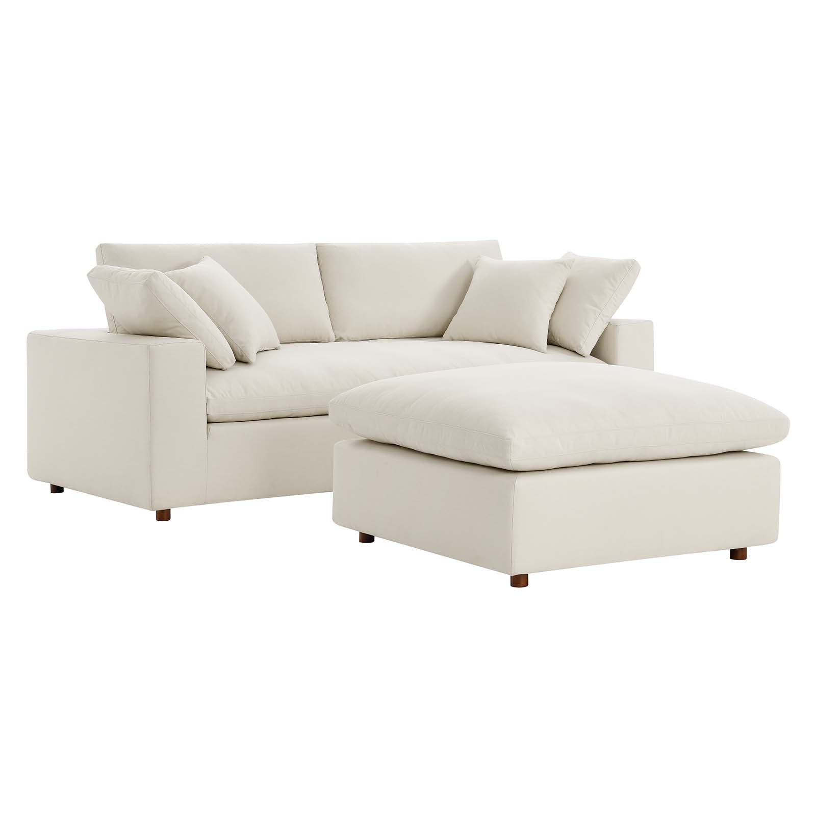Commix Down Filled Overstuffed Sectional Sofa By Modway - EEI-6510 - Light Beige