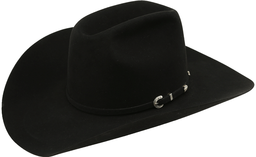 black cowboy hat