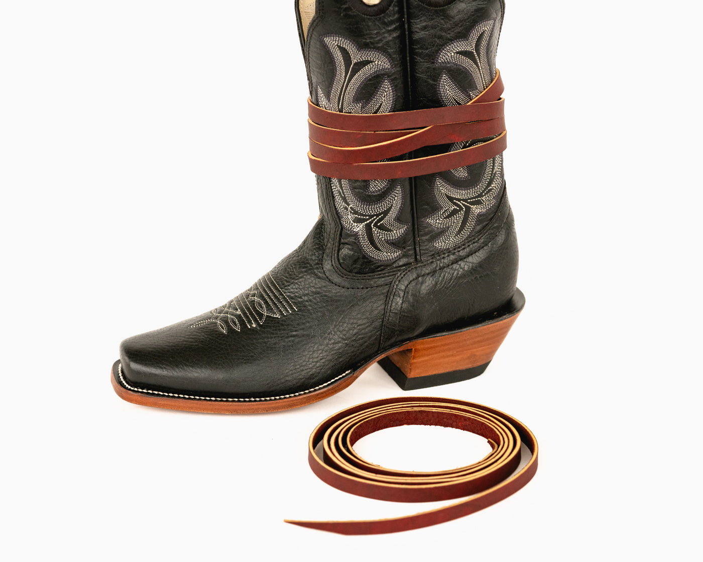 cowboy boots with straps