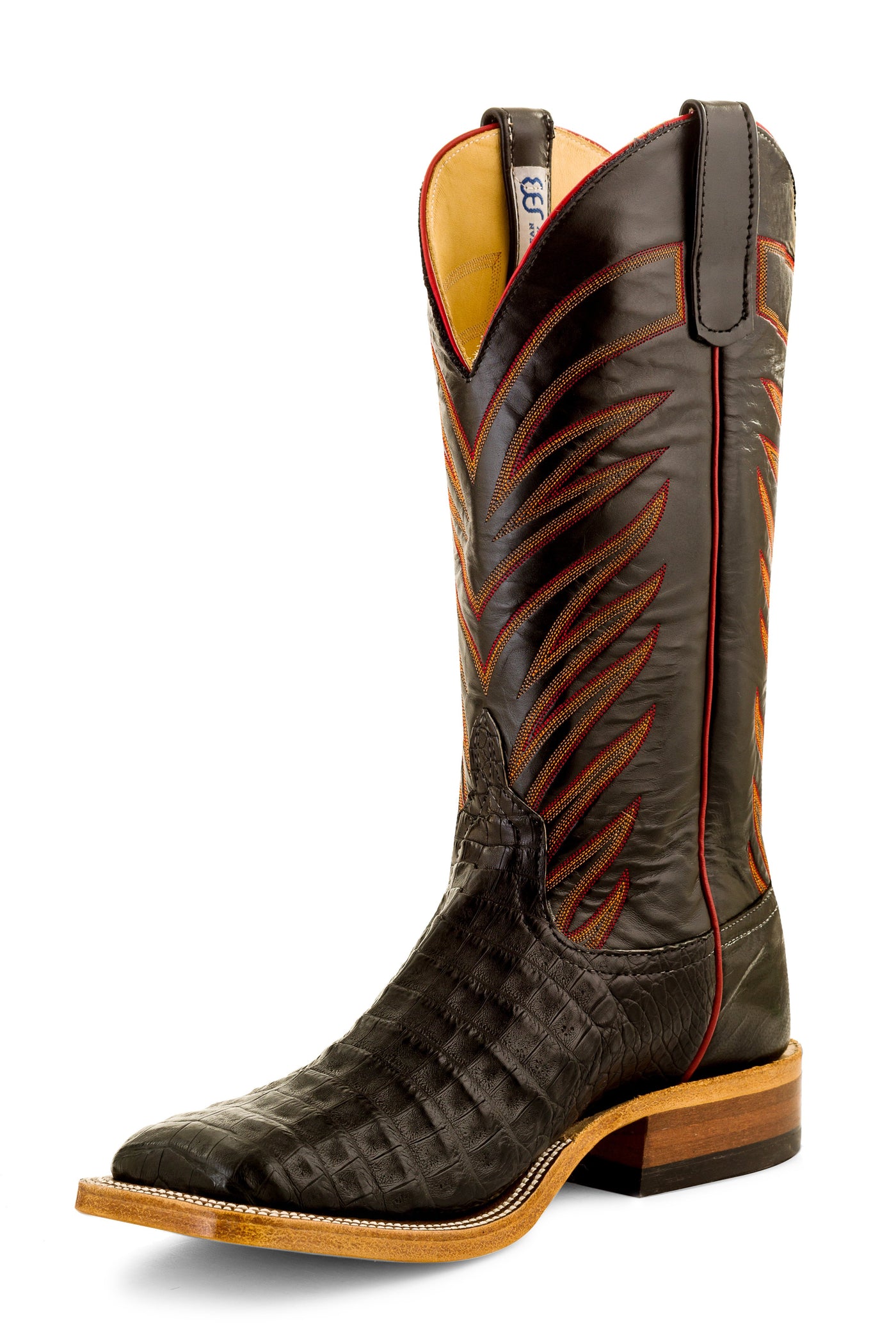 black caiman boots