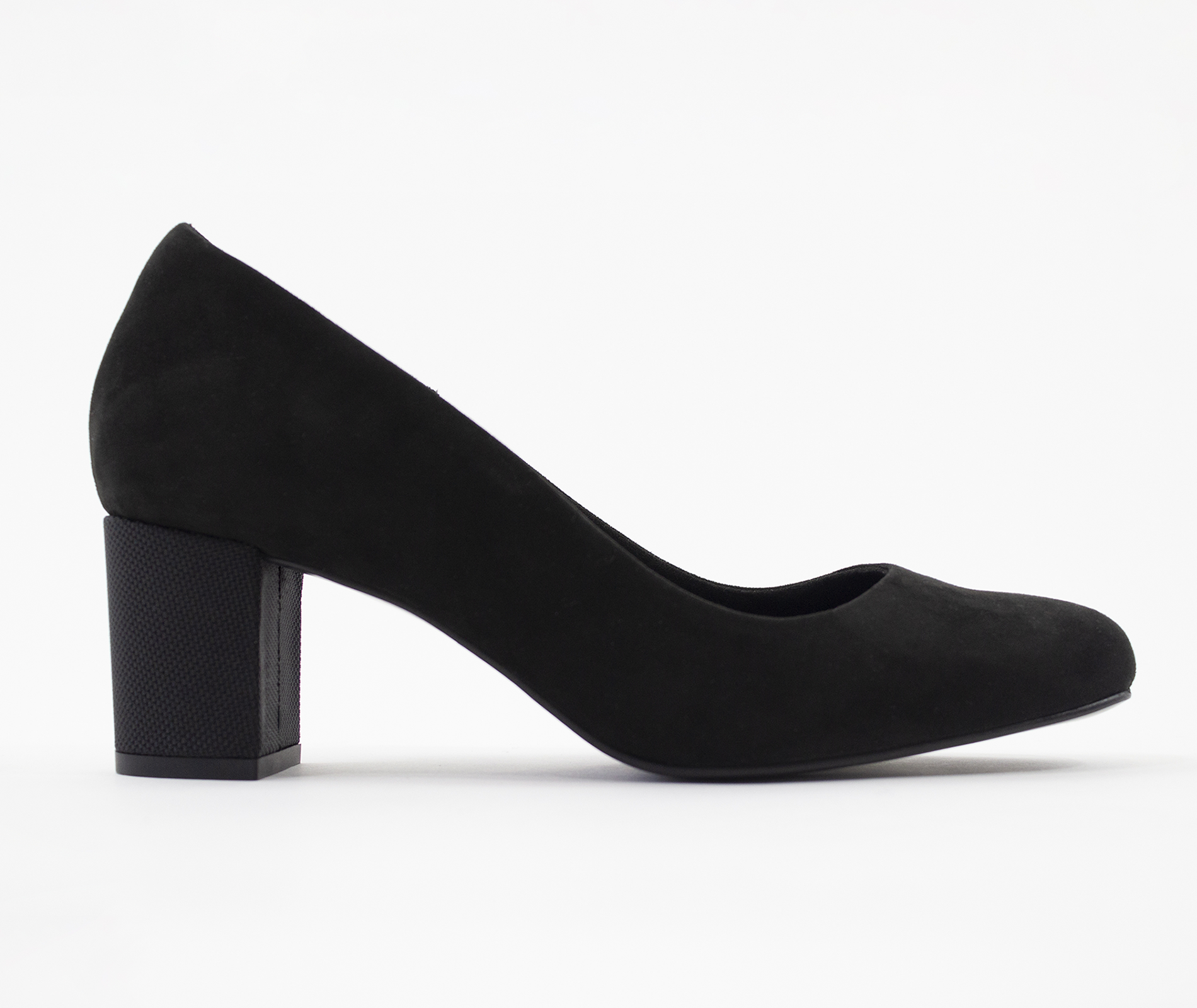 block heel black shoes