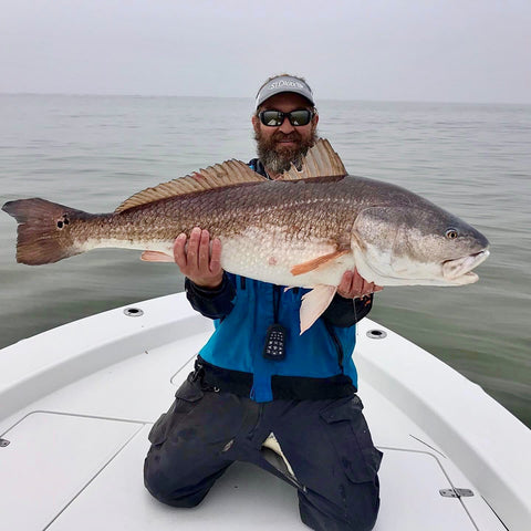 St. Croix Pro Justin Carter with a Big Fall Redfish