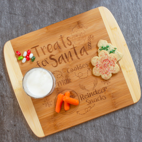 Totally Bamboo "Treats for Santa" Cutting and Serving Board