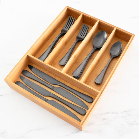 5-Compartment Silverware Drawer Organizer, 14" x 10-1/4" x 2" 