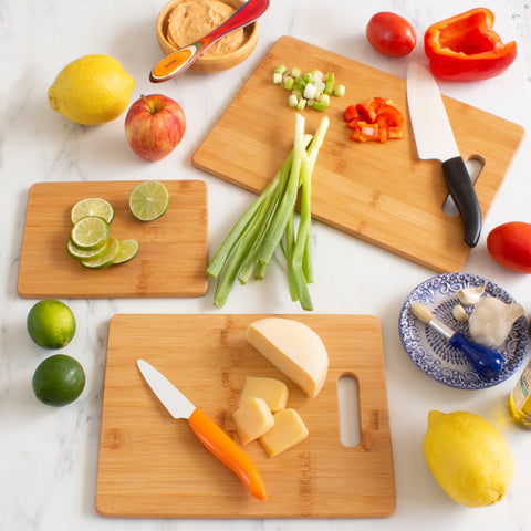 Food prep with cutting boards