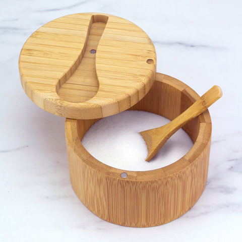 Totally Bamboo Big Dipper Salt Box with Spoon