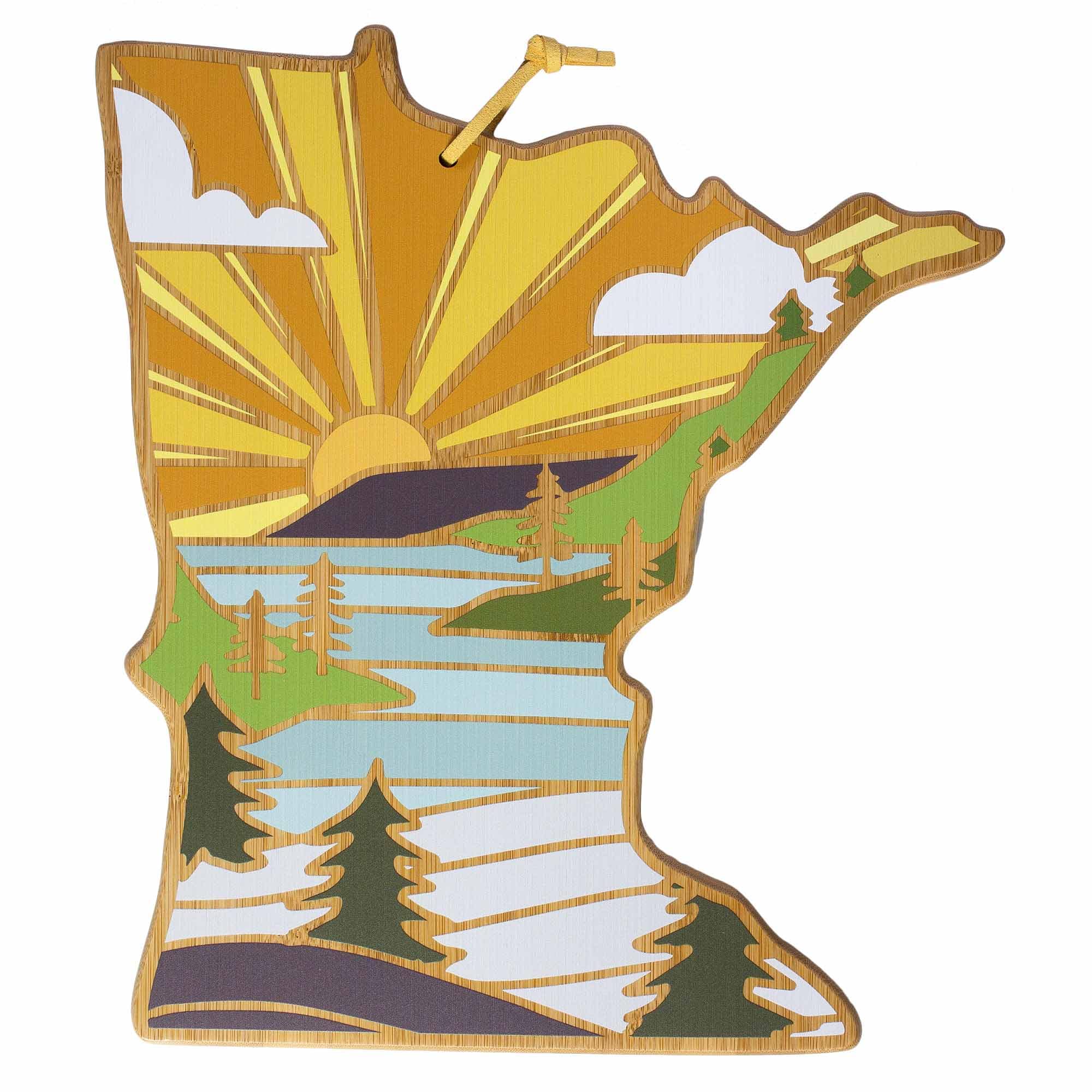 Minnesota Cutting Board with Artwork by Summer Stokes