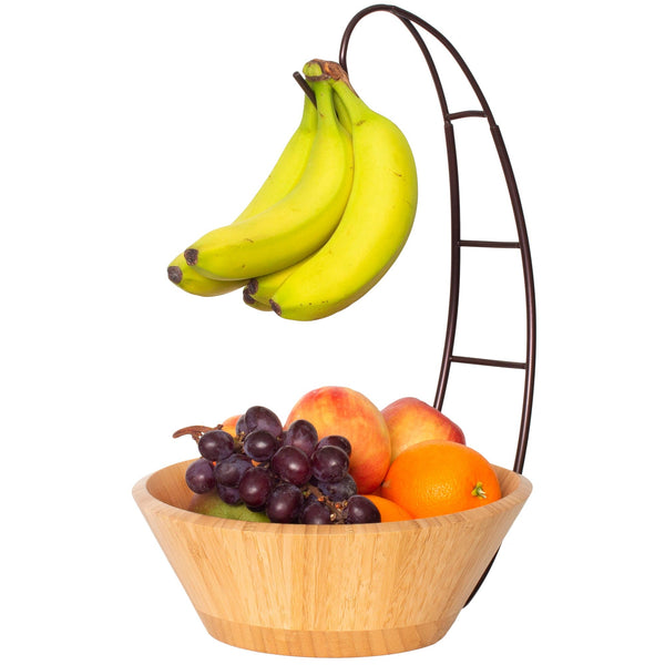 Fruit Bowl with Banana Hanger – Totally Bamboo