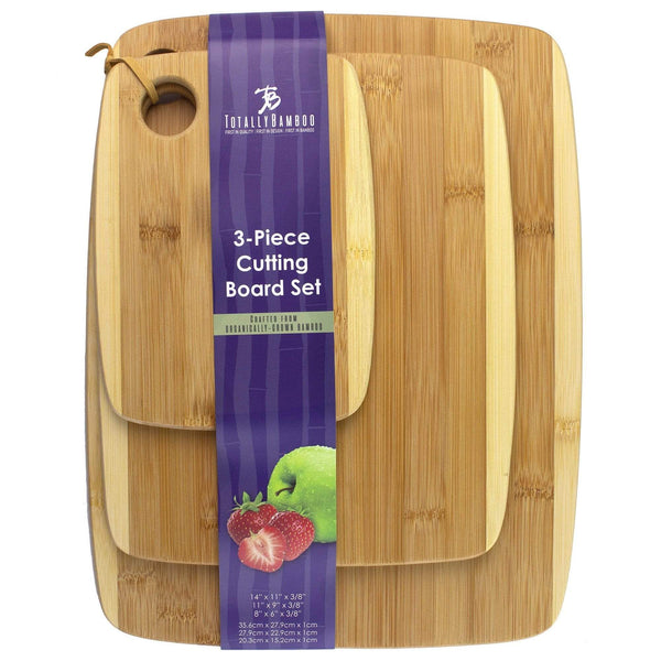 Totally Bamboo 2 Piece Bamboo Cutting Board Set