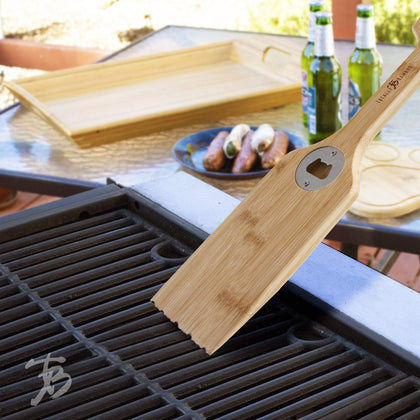 New York Jets - Hardwood BBQ Grill Scraper with Bottle Opener