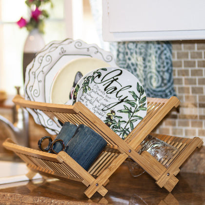 Totally Bamboo Compact Dish Rack - Winestuff