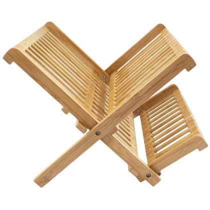 2lb Depot Bamboo Large Foldable Dish Drying Rack - Brown : Target