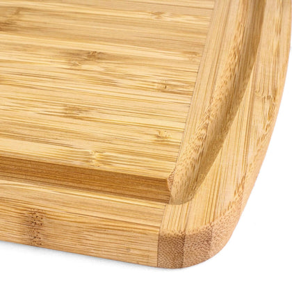 3-Piece Bamboo Cutting Board Set, 13 x 9-1/2, 11 x 8-1/2 and 8 x 6