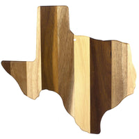 Vellum Texas Shaped Wood Paper Composite Serving and Cutting Board 13-1/4 x 13