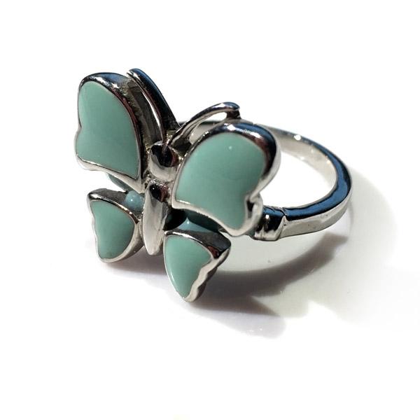 Green Butterfly Ring