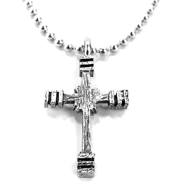Rugged Cross Necklace Silver – Forgiven Jewelry