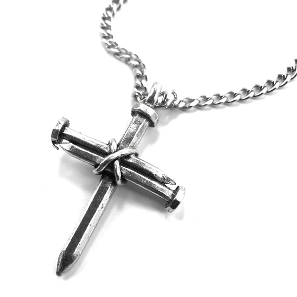 Nail Cross Necklace On Chain – Forgiven Jewelry