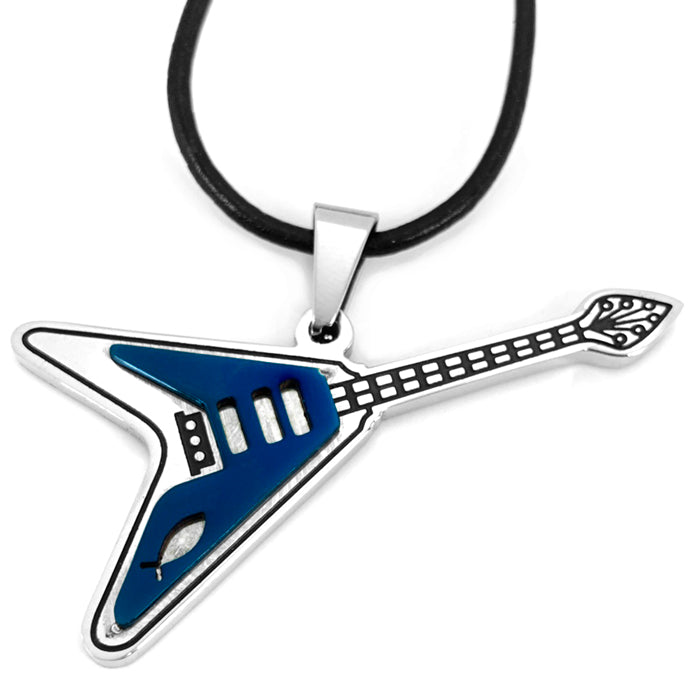 Jesus Fish Guitar Necklace