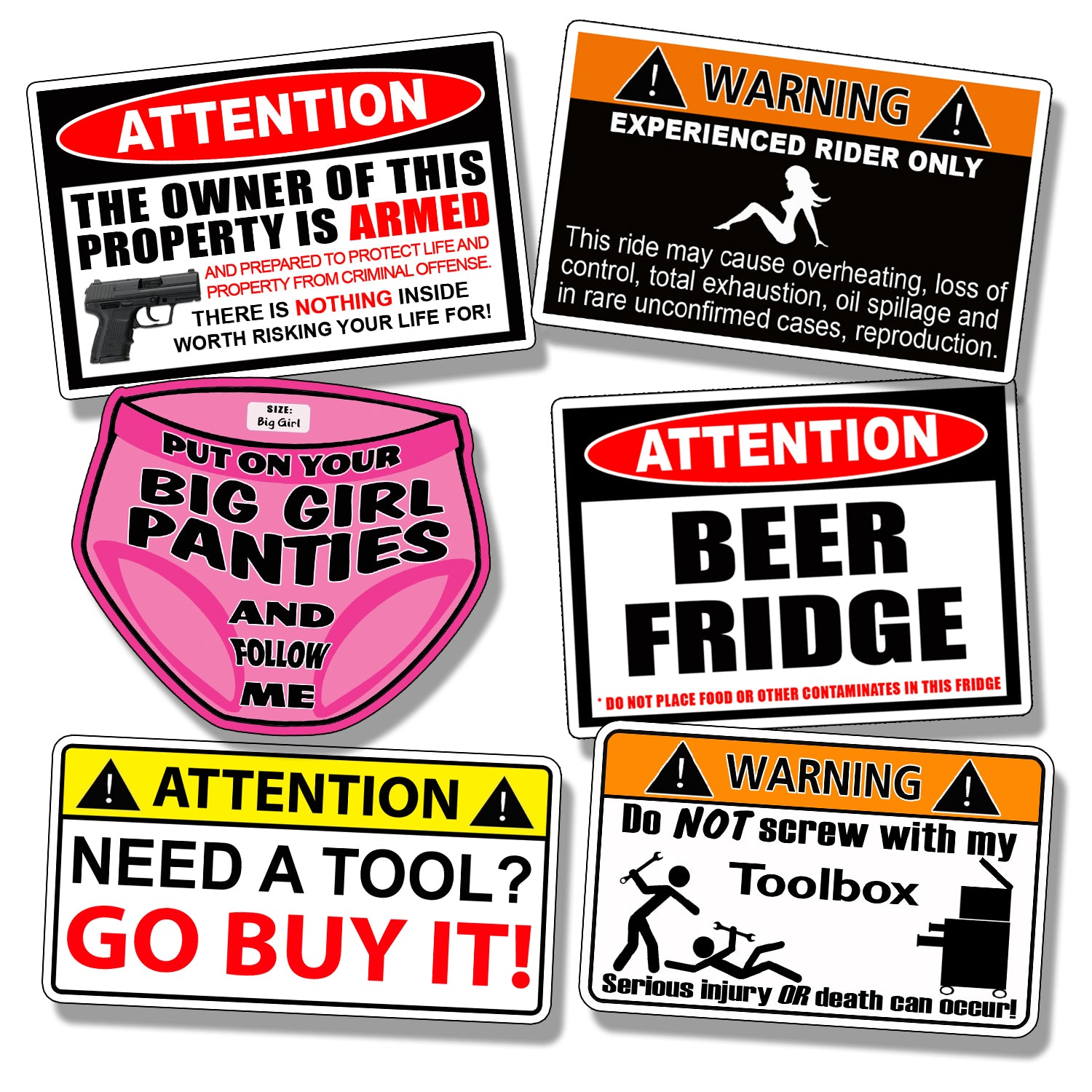 Funny Stickers, Tool Box Sticker