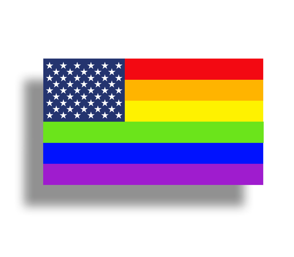 gay flag colors american flag