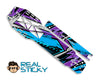 Purple and Blue Ripper chassis sticker